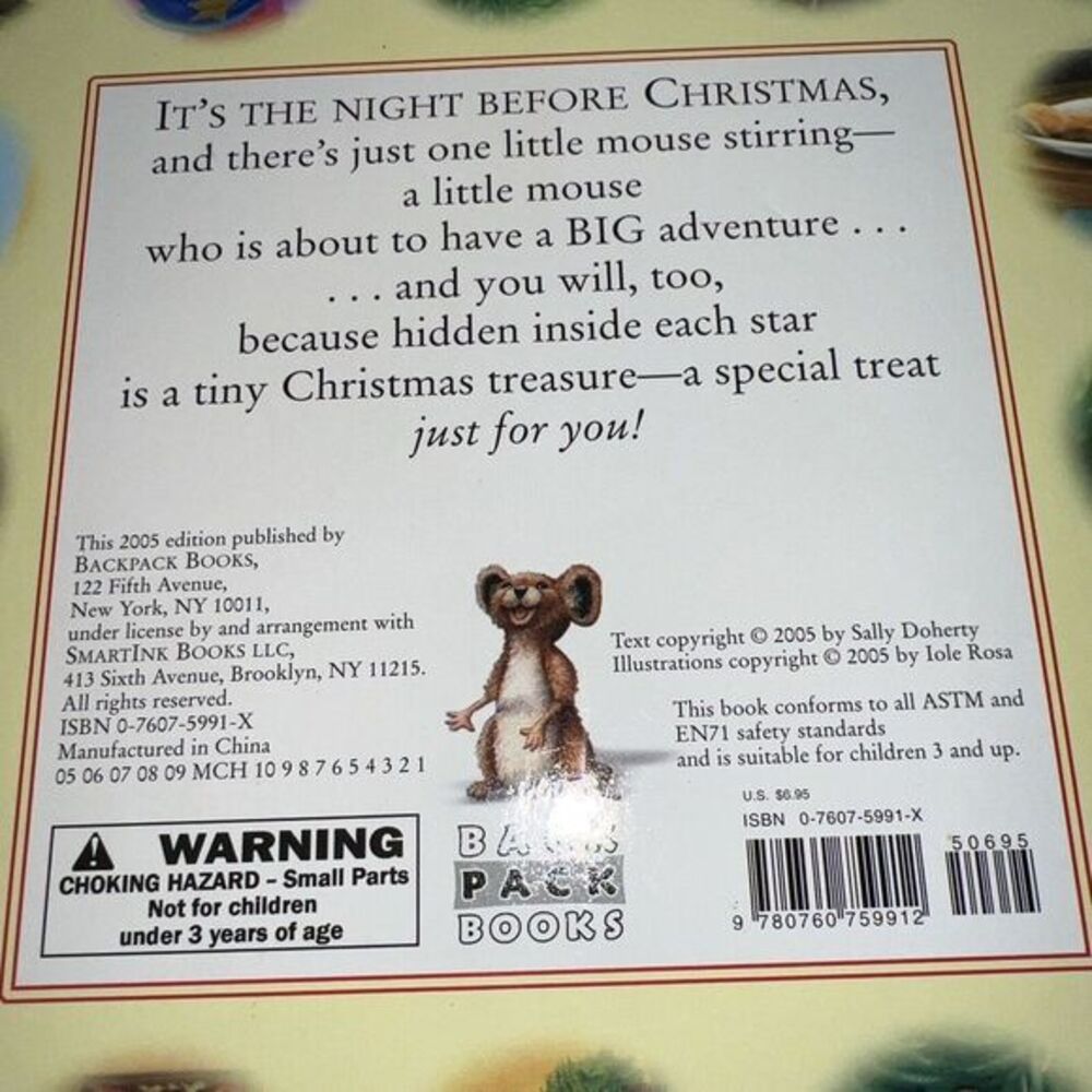 Holiday Treasures: Christmas Mouses Big Adventure - Board book - 2005 Dougherty - Picture 5 of 11